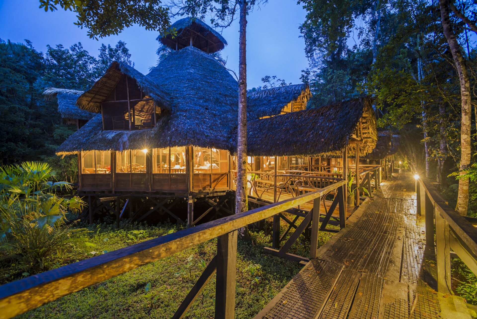 Sacha Lodge, an Amazon Rainforest lodge near Coca in Euador, South America